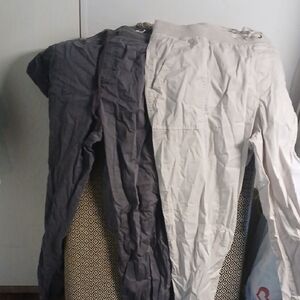 Sonoma Cream and Gray Lounge Pants